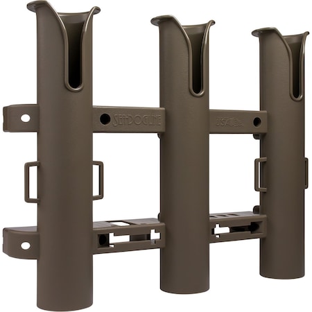 Sea-Dog Triple Threat Three Pole Rod Holder - Flat Dark Earth 325034-1